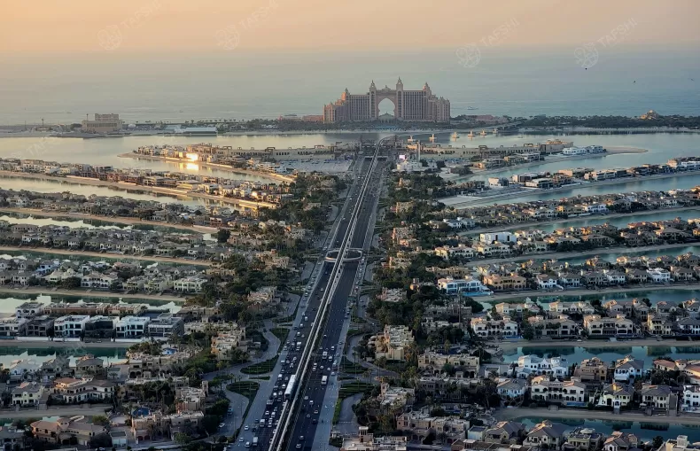 دبي الامارات جزيرة النخله دبي الامارات